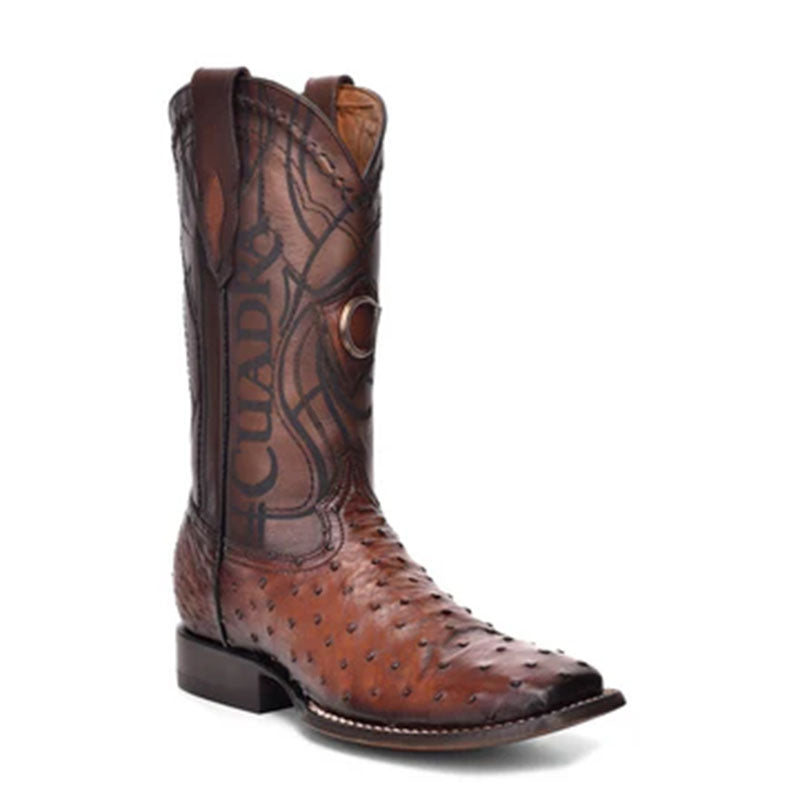 Square Toe Ostrich Cowboy Boot CU457