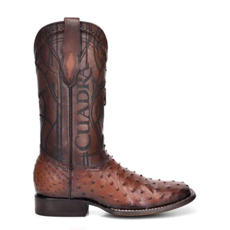 Square Toe Ostrich Cowboy Boot CU457