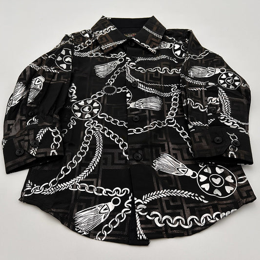 Boys Black Shirt PVKLS020 #08