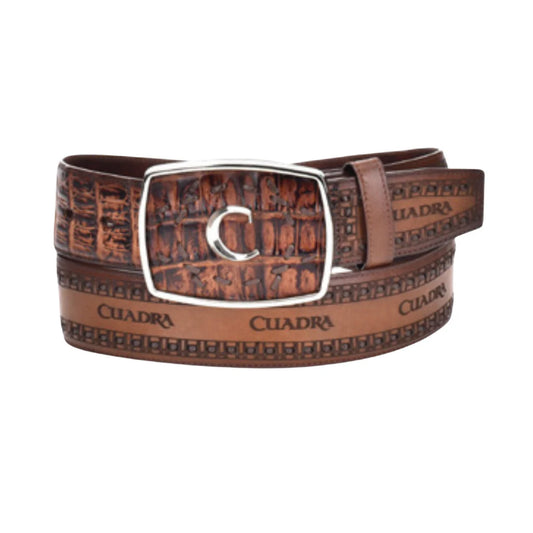 Cuadra Honey Caiman Laser Belt BC171