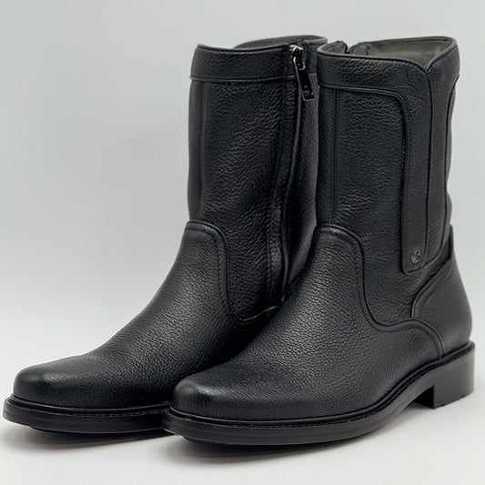 Black Deer Zipper Western Boot FC662