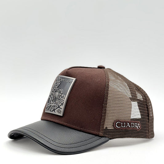 Blue Brown Python Patch Cap CC118