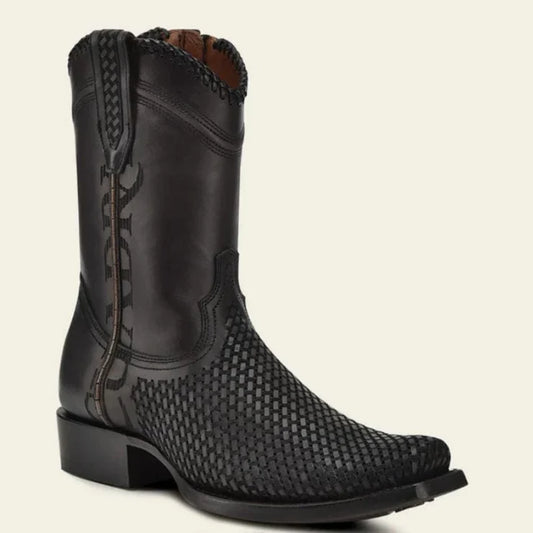Oxford Laser & Woven Narrow Square Toe Boot CU969