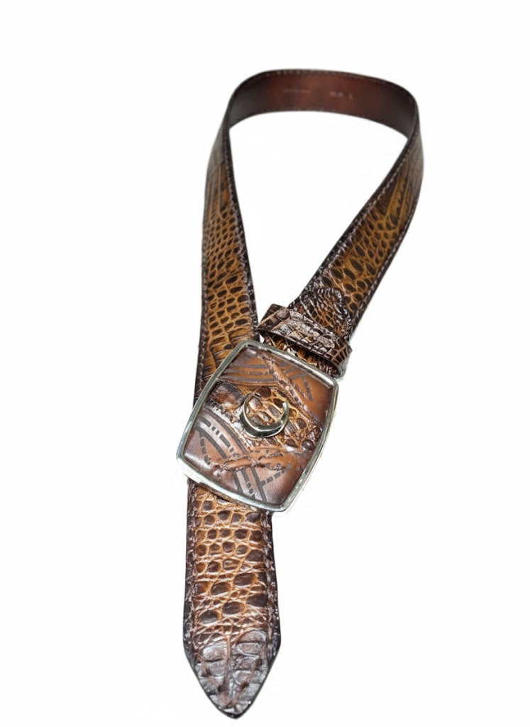 BC352 MN Atlantic Straw Caiman Laser Belt