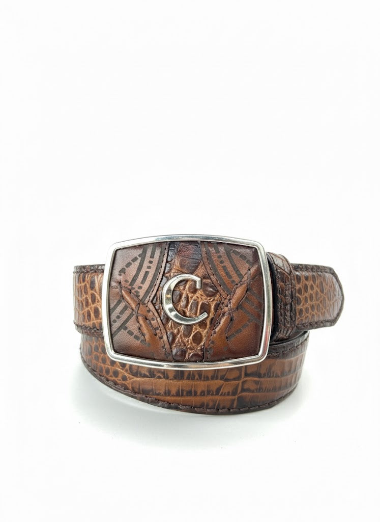 BC352 MN Atlantic Straw Caiman Laser Belt