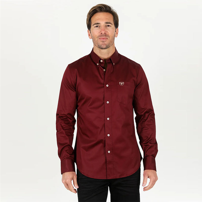 Modern Fit Burgundy Shirt CTL9260