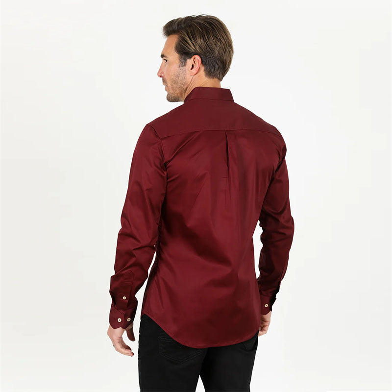 Modern Fit Burgundy Shirt CTL9260