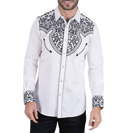 Platini Fashion Embroidery Shirt ECL9184