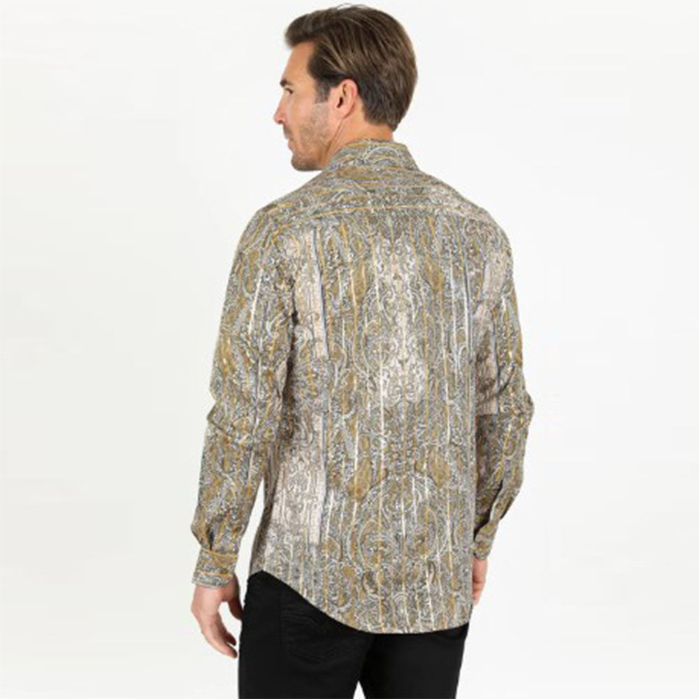 Platini Modern Fit Strech Foiled Shirt FPL9605