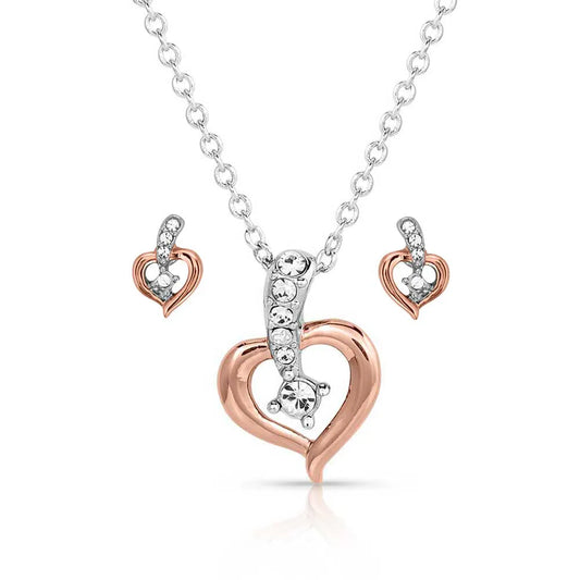Heart Line Necklace JS5626