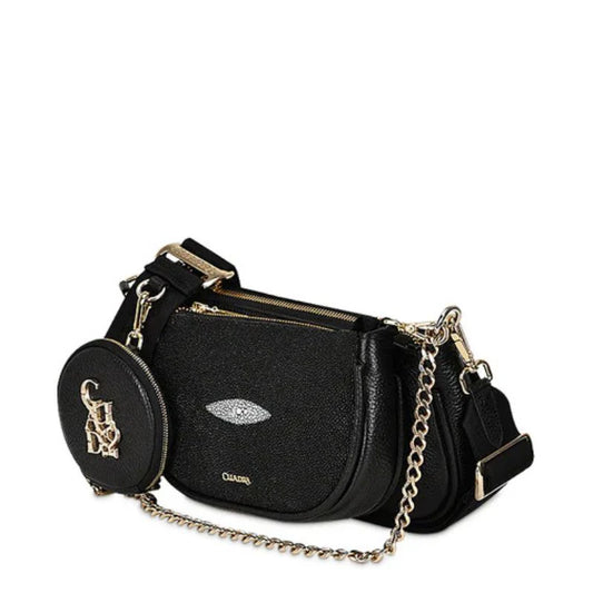 Black Stingray Zipper Bag DU538