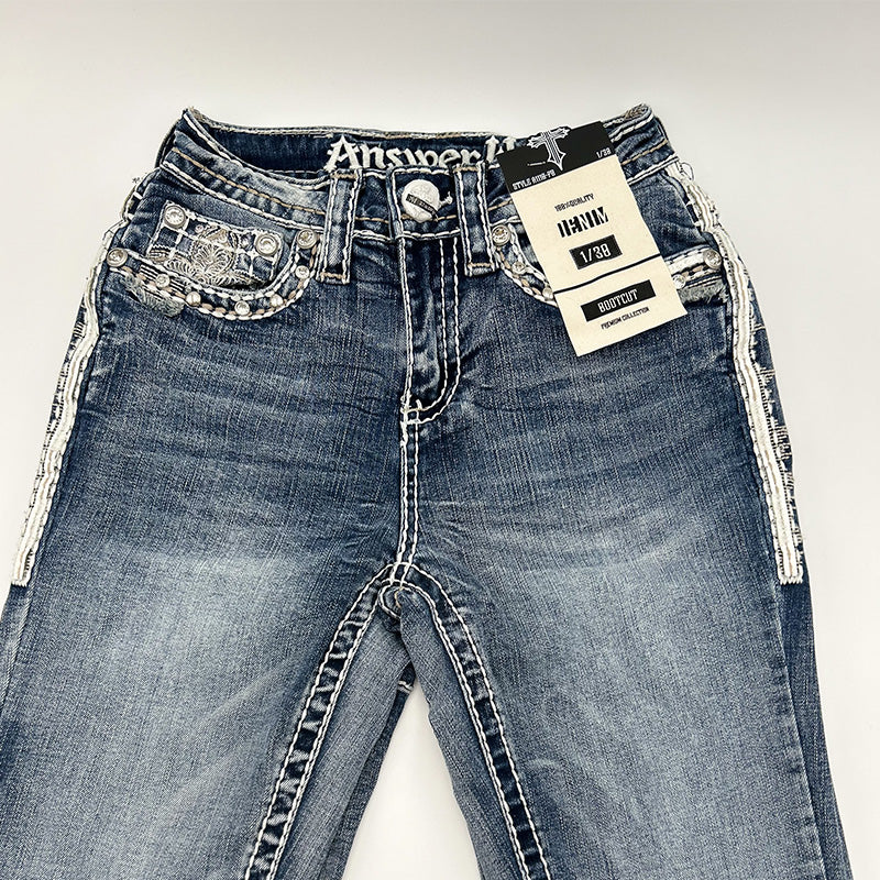 [GROVE]★22SUMMER YVONE DENIM PANTS PEOPLESENSE SS25 LOOK 31 | AVAILABLE ON WEBSITE