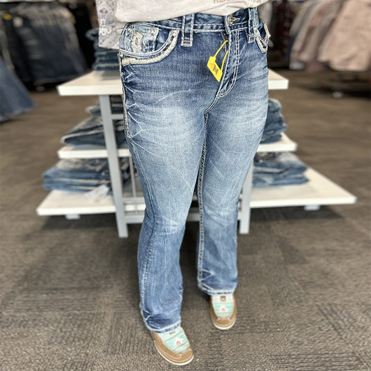 RA-9323-PB Rocks Ladies Jeans