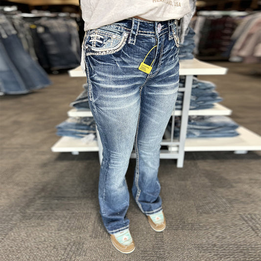 RA-9326-PB Rocks Ladies Jeans