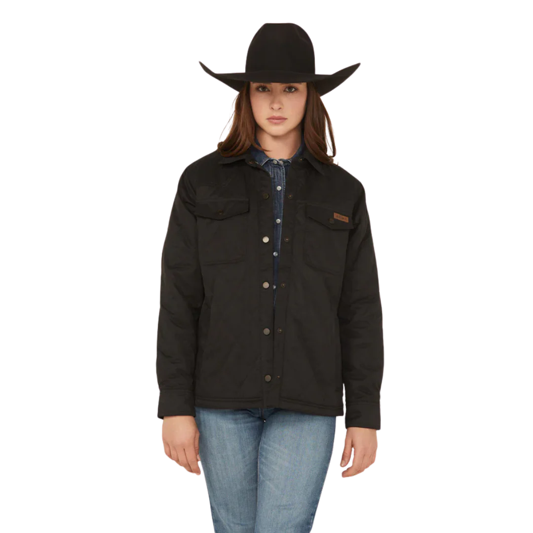 10062812 Grizzly Quilted Barn Black Jacket