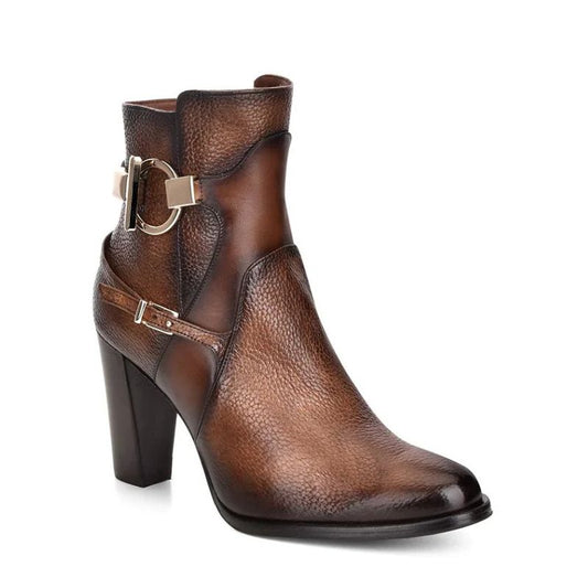 Maple Deer Cowhide Ankle Boot FC535