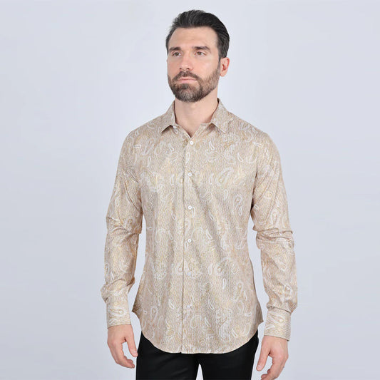 Platini Modern-Fit Foil Fashion Shirt FPL9867