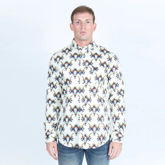 Platini Legendary Aztec Modern Fit Shirt CWL9572