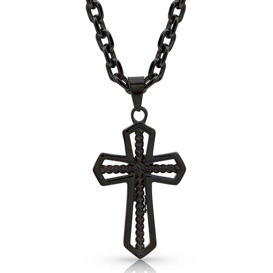 Black Rope Necklace NC4025