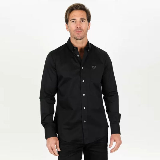 Mens Modern Fit Black Shirt CTL9258