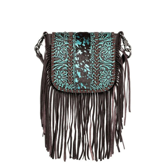 Fringe Crossbody Bag Turquoise RLC-L168CF