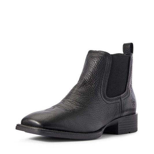 Booker Ultra Black Western Ankle Boot 10031453