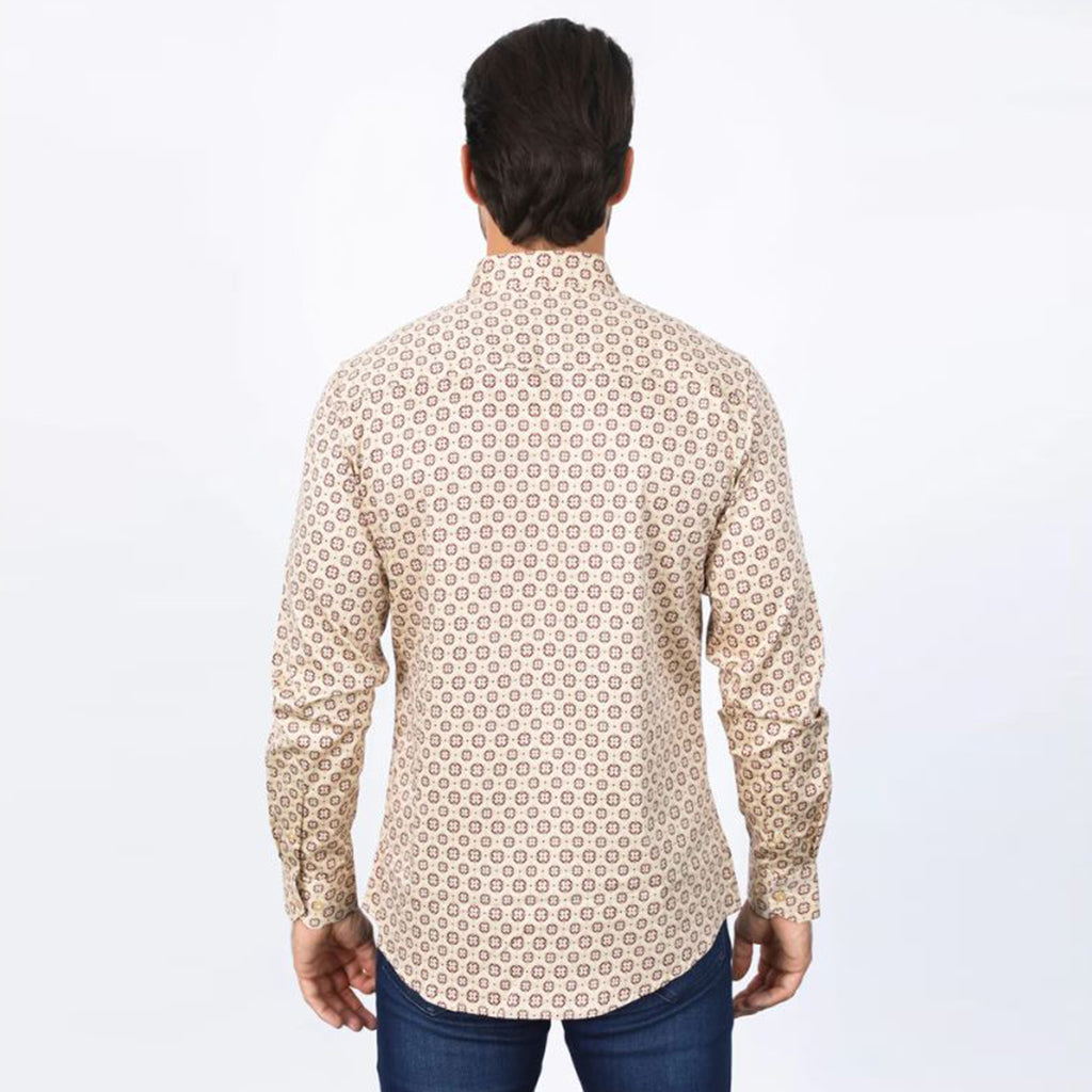 Satin Cotton Spandex Modern Fit Shirt CWL11056