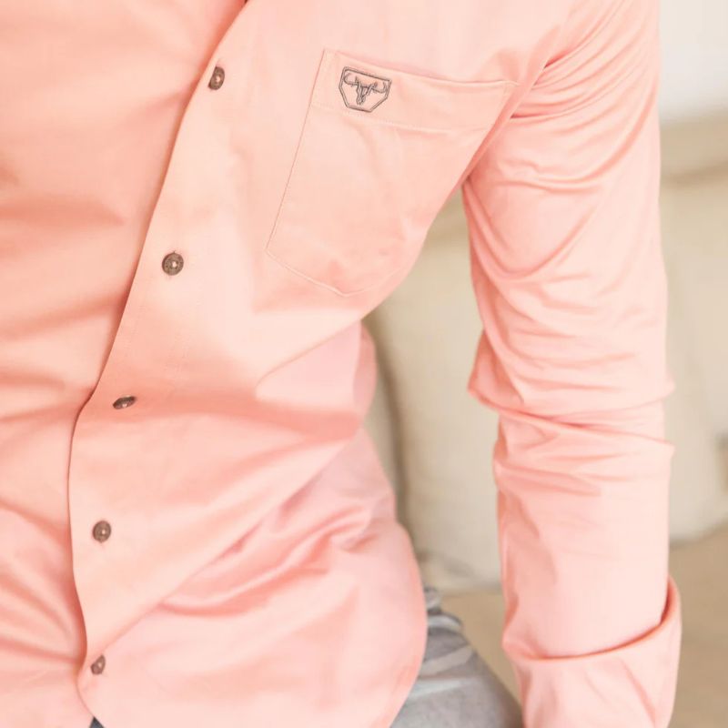 Single Pocket Logo Dress Shirt CTL9826