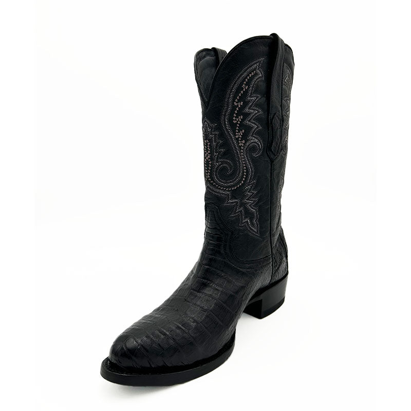 Black Caiman Belly Blck Cognac Cowboy Boot TMX200171