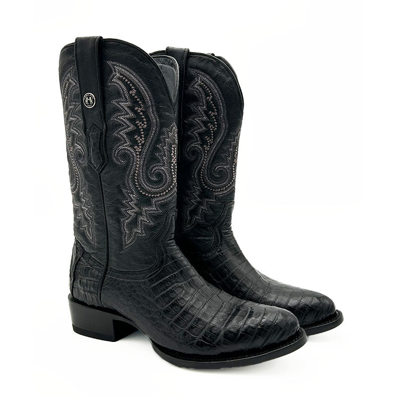 Black Caiman Belly Blck Cognac Cowboy Boot TMX200171